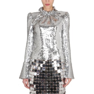 paco rabanne sequined top