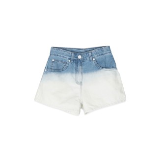 stella mccartney shaded denim shorts