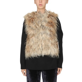 becagli since 1994 mohair fur vest