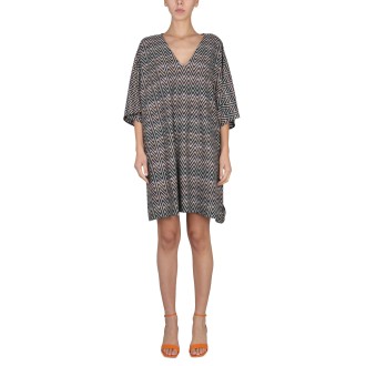 missoni v-neck dress