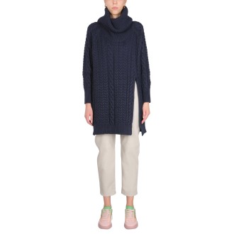 stella mccartney cape with aran seams