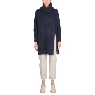 stella mccartney cape with aran seams