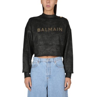 balmain sweatshirt with logo