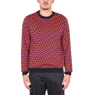 versace jacquard jersey la greca