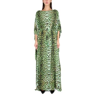 roberto cavalli animal print dress
