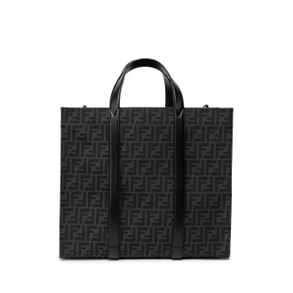 Fendi `Ff` Jacquard Shopping Bag