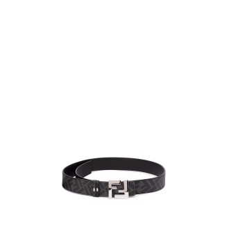 Fendi `Ff` Leather Reversible Belt