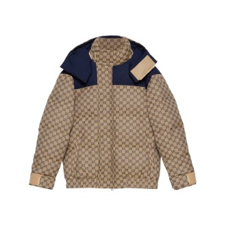 Gucci `Gg Canvas` Padded Jacket