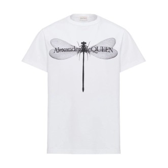 Alexander McQueen `Dragonfly` Print T-Shirt