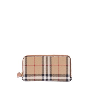 Burberry `Vintage Check E-Canvas` Long `Somerset` Wallet