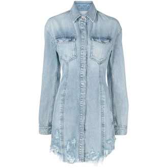 7 For All Mankind `Unwind` Denim Shirt Dress