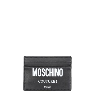 moschino card holder with logo