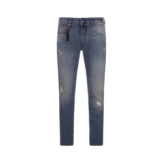 INCOTEX BLUE DIVISION Jeans Slim Fit In Denim Slavato Blu Medio
