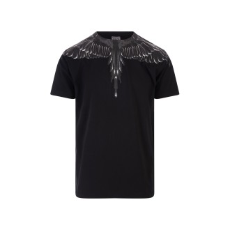 MARCELO BURLON T-Shirt Nera Con Ali Nere