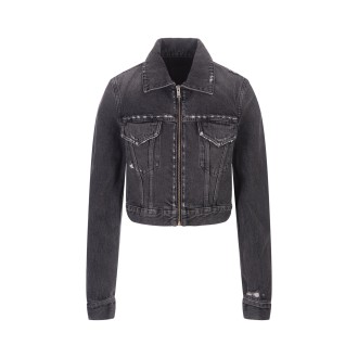 GIVENCHY Giacca In Denim Nero Con Zip