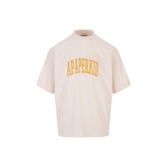 A PAPER KID T-Shirt Avorio Con Logo