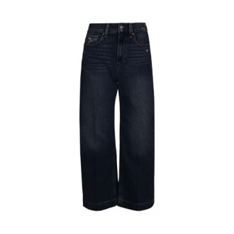 Jeans di Paige, da donna, colore denim. Modello ampio a vita alta, caratterizzato da design cinque tasche. Passanti per cintura e chiusura con zip. Vesibilità regolare. 