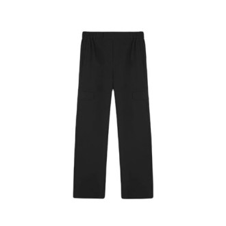Pantalonedi  Represent da uomo, color nero. Modello cargo con vestibilità rilassata, 4 tasche, tessuto morbido e drappeggiato. 