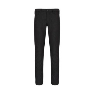 Pantalone di EMPORIO ARMANI, da uomo, colore nero. Modello a cinque tasche, caratterizzato da chiusura con zip e bottone. Passanti per cintura. Vestibilità regolare. 