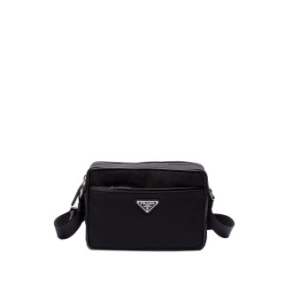 Prada `Re-Nylon` And Saffiano Leather Shoulder Bag