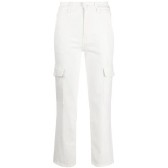 7 For All Mankind `Cargo Logan Whisper White Off White` Jeans