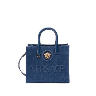 Versace Small Denim Tote Bag