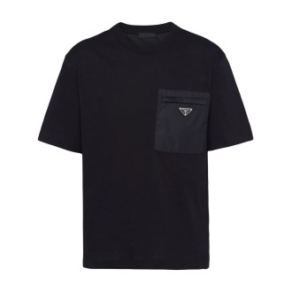 Prada `Re-Nylon` And Jersey T-Shirt