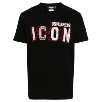 Dsquared2 `Icon Scribble Cool Fit` Crew-Neck T-Shirt