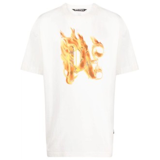 Palm Angels `Burning Monogram` T-Shirt