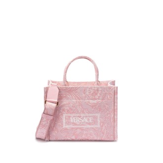 Versace Embroidered Small Tote Bag