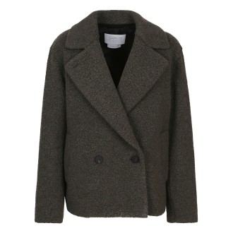 Harris Wharf London - Giacca Teddy Green