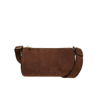 Max Mara - Borsa a Tracolla Nabuk Roll