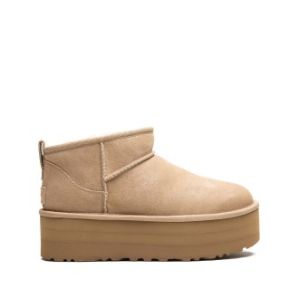 UGG Stivali Con Plateau Classic Ultra Mini Sand