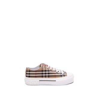 Burberry `Jack` `Check` Low-Top Sneakers