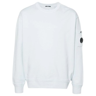 C.P. Company `Diagonal Fleece` `Lens` Crew-Neck Sweatshirt