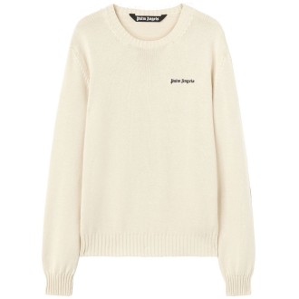 Palm Angels `Classic Logo` Knit Round-Neck Sweater