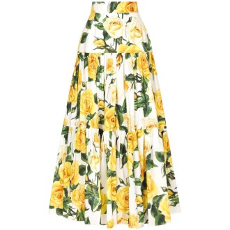 Dolce & Gabbana `Flowering` Long Skirt