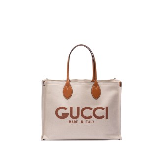 Gucci `Gucci Canvas` Tote Bag