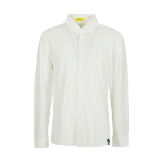 Camicia di Drumohr, da uomo, colore bianco. Modello colletto, maniche lunghe e chiusura frontale con bottoni. Tinta unita. Vestibilità slim. 