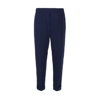  Pantalone di P.a.r.o.s.h., da donna, colore blu .Modello a sigaretta, caratterizzato da tasche laterali e cinturino elastico in vita. Vestibilità slim. 