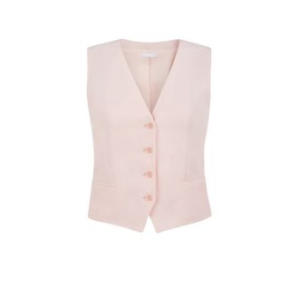  Gilet di P.a.r.o.s.h., da donna, colore rosa  . Modello senza maniche, caratterizzato da chiusura con bottoni e scollo a V. Vestibilità regolare. 