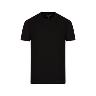 T-Shirt da uomo realizzata in jersey di puro cotone con logo frontale a lavorazione jacquard.  