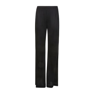 Pantalone BROOKLYN di Diane Von Furstenberg, da donna, colore nero. Realizzati in morbido jersey, vita alta e vestibilità comoda. La gamba termina con una svasatura. 