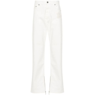 Off White `90Slogo` Zip `Skate` Jeans 