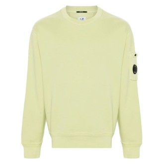 C.P. Company `Diagonal Fleece` `Lens` Crew-Neck Sweatshirt