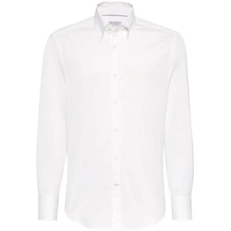 Brunello Cucinelli Slim Fit Shirt With Button-Down Collar