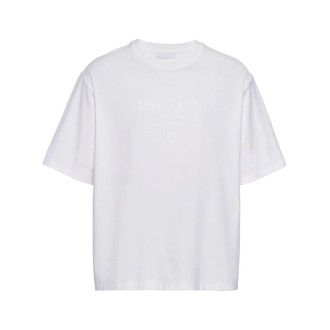Prada Jersey T-Shirt With Logo