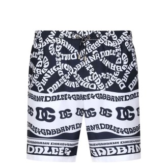 Dolce & Gabbana Print Mid-Lenght Swim Trunks