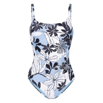 Twin Set Exotic Print One-Piece Swimsuit
