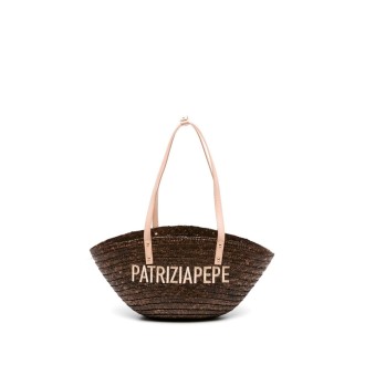 Patrizia Pepe `Summer Straw` Tote Bag